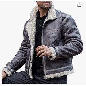 Free Soldier Men’s Bomber Jacket Winter Fleece Lined Tactical Pilot Jacket